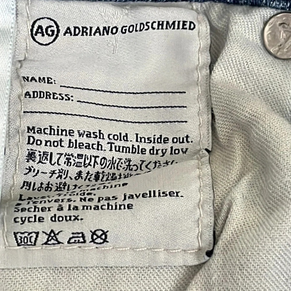 AG Adriano Goldschmied The Stilt Cigarette Leg Jeans - Size 27 - Picture 7 of 8